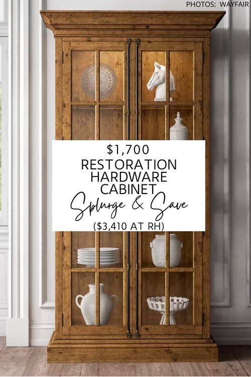 RESTORATION HARDWARE FRENCH CASEMENT DOUBLE DOOR CABINET DUPE KENDRA FOUND IT
